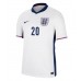 Maillot de foot Angleterre Jarrod Bowen #20 Domicile vêtements Europe 2024 Manches Courtes